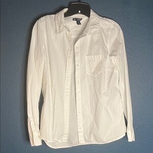 GAP White Button Down Shirt